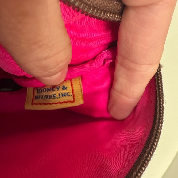 Dooney & Bourke Womens Crossbody Bag Black/Brown Zip Pockets Adjustable Strap - Picture 11 of 13